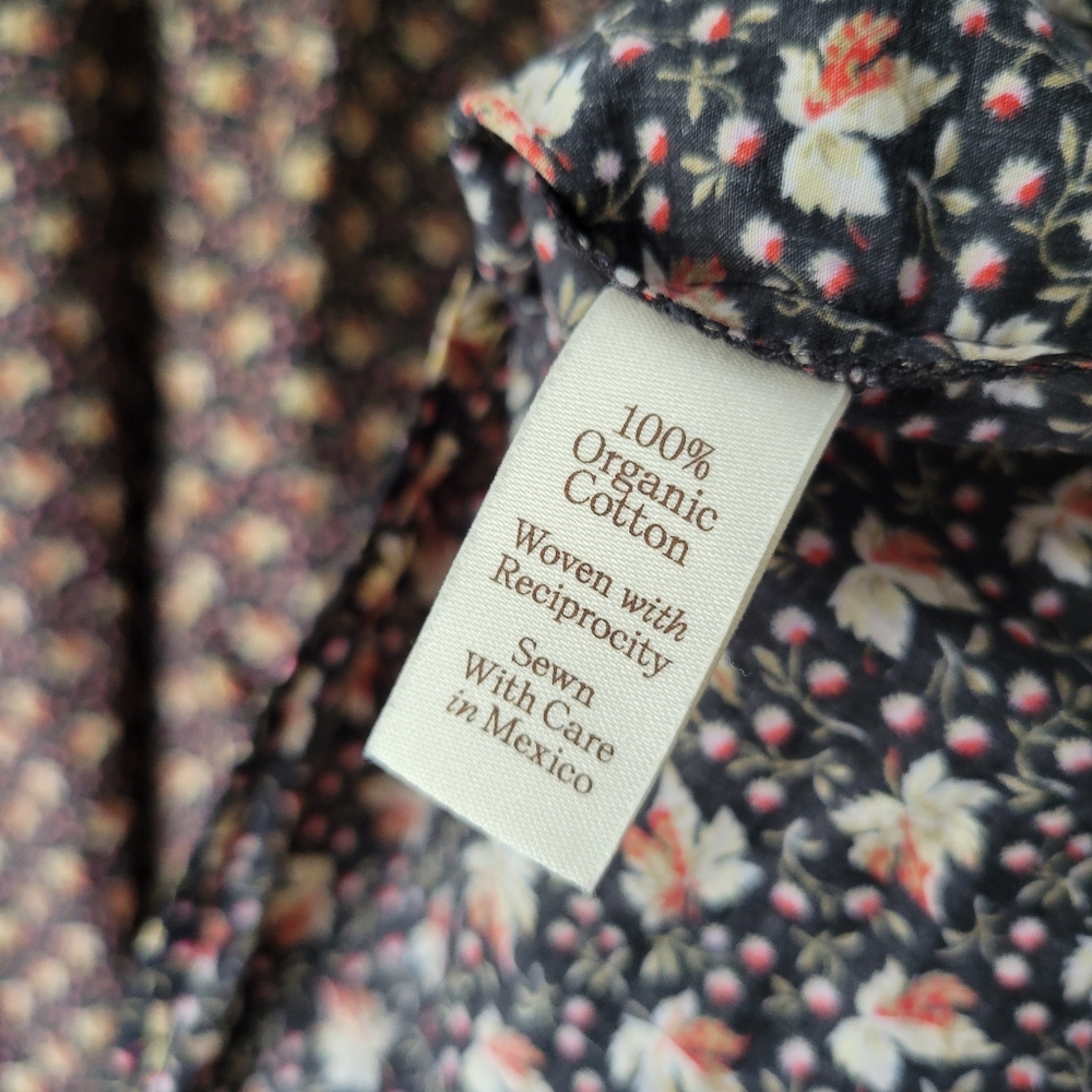 Christy Dawn the dawn dress in carob ditsy leaf, medium - Picture 7 of 8